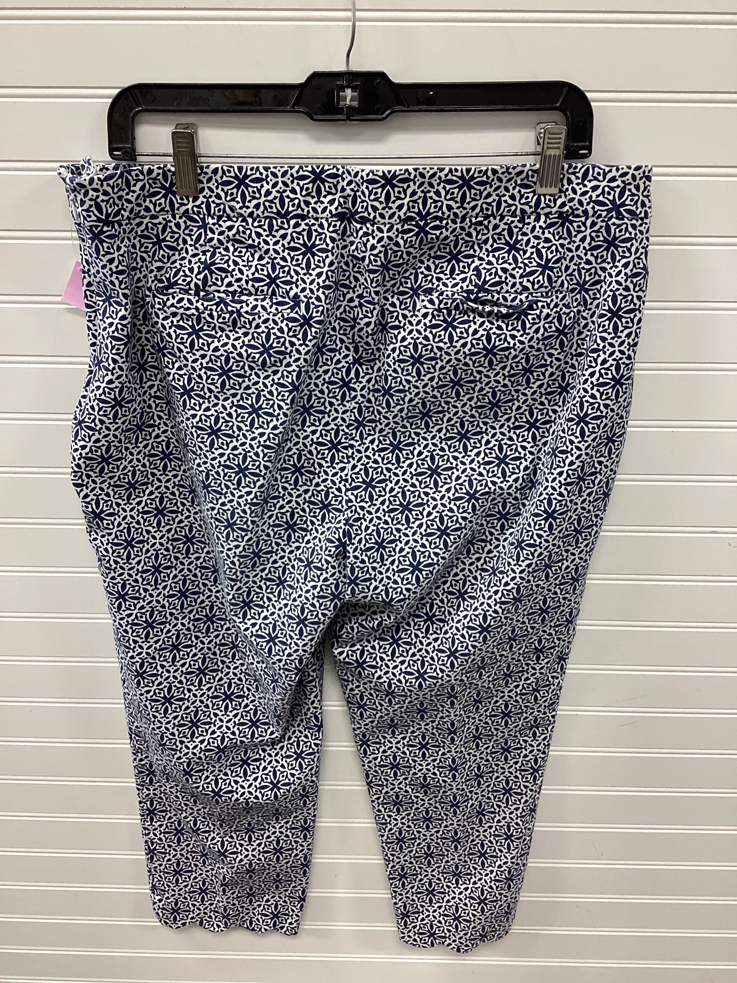 Capris By Talbots In Blue & White, Size:14