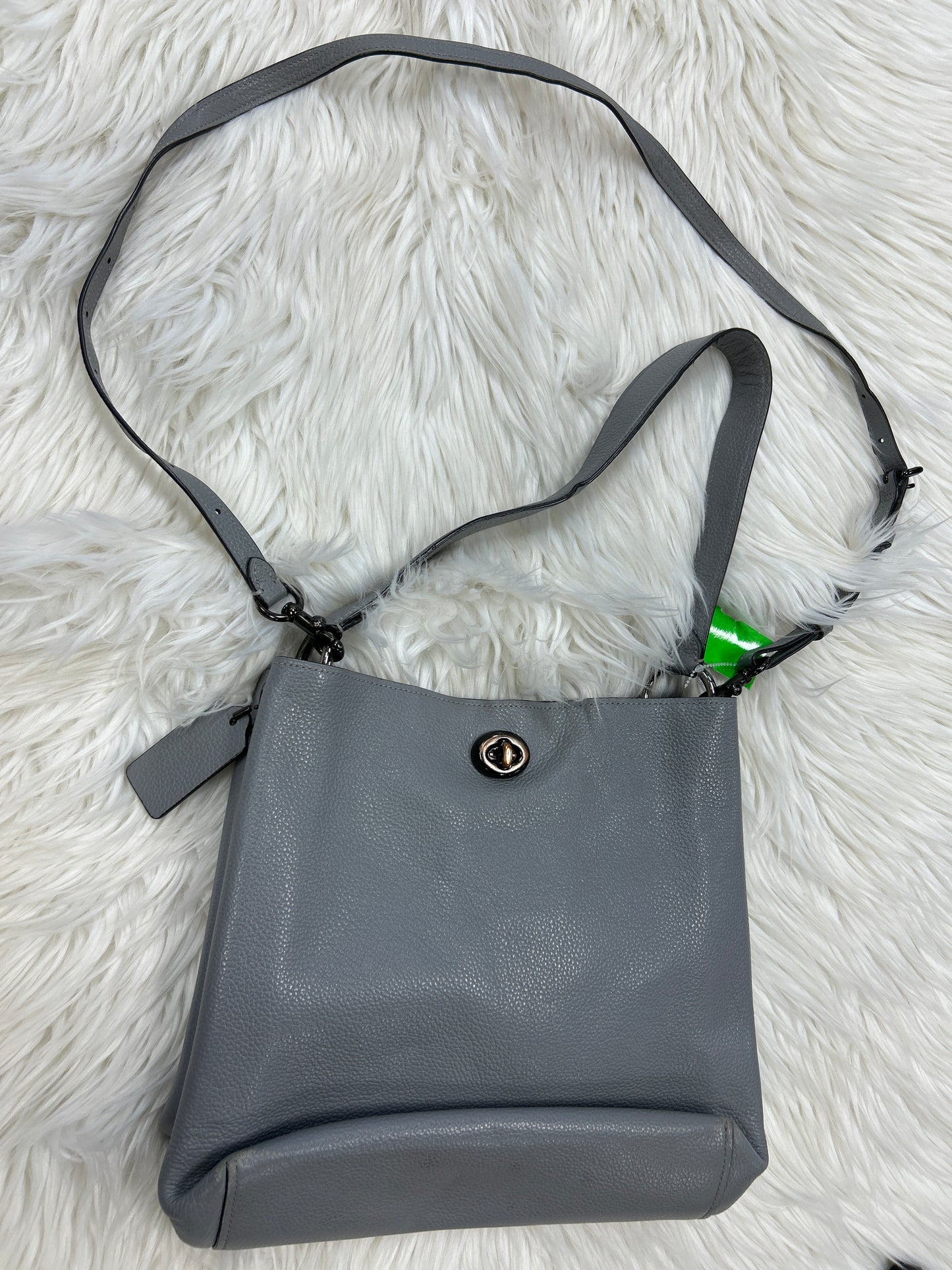 Handbag Designer By Coach In Grey, Size:Large