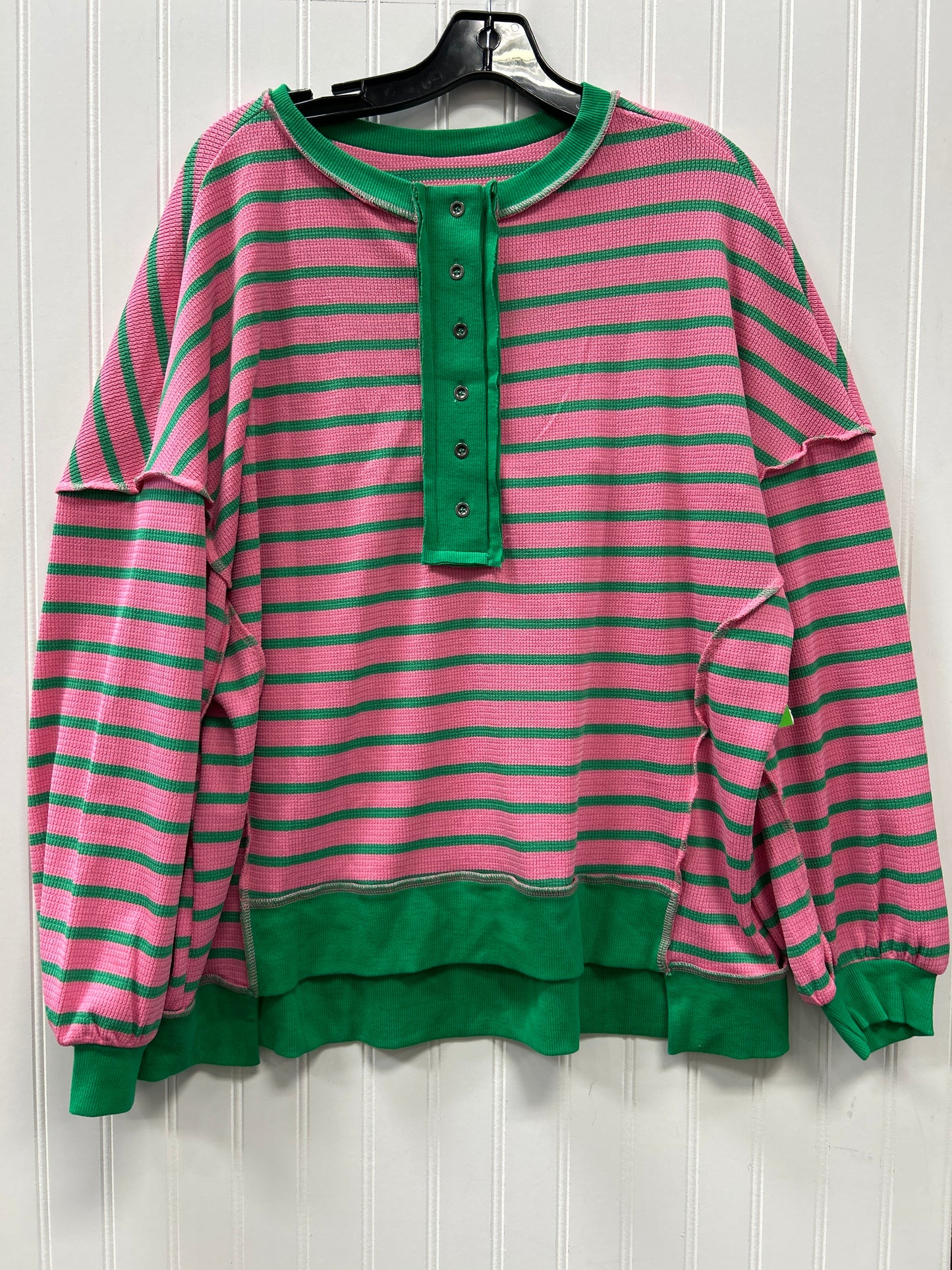Top Ls By Cmc In Striped Pattern, Size:L
