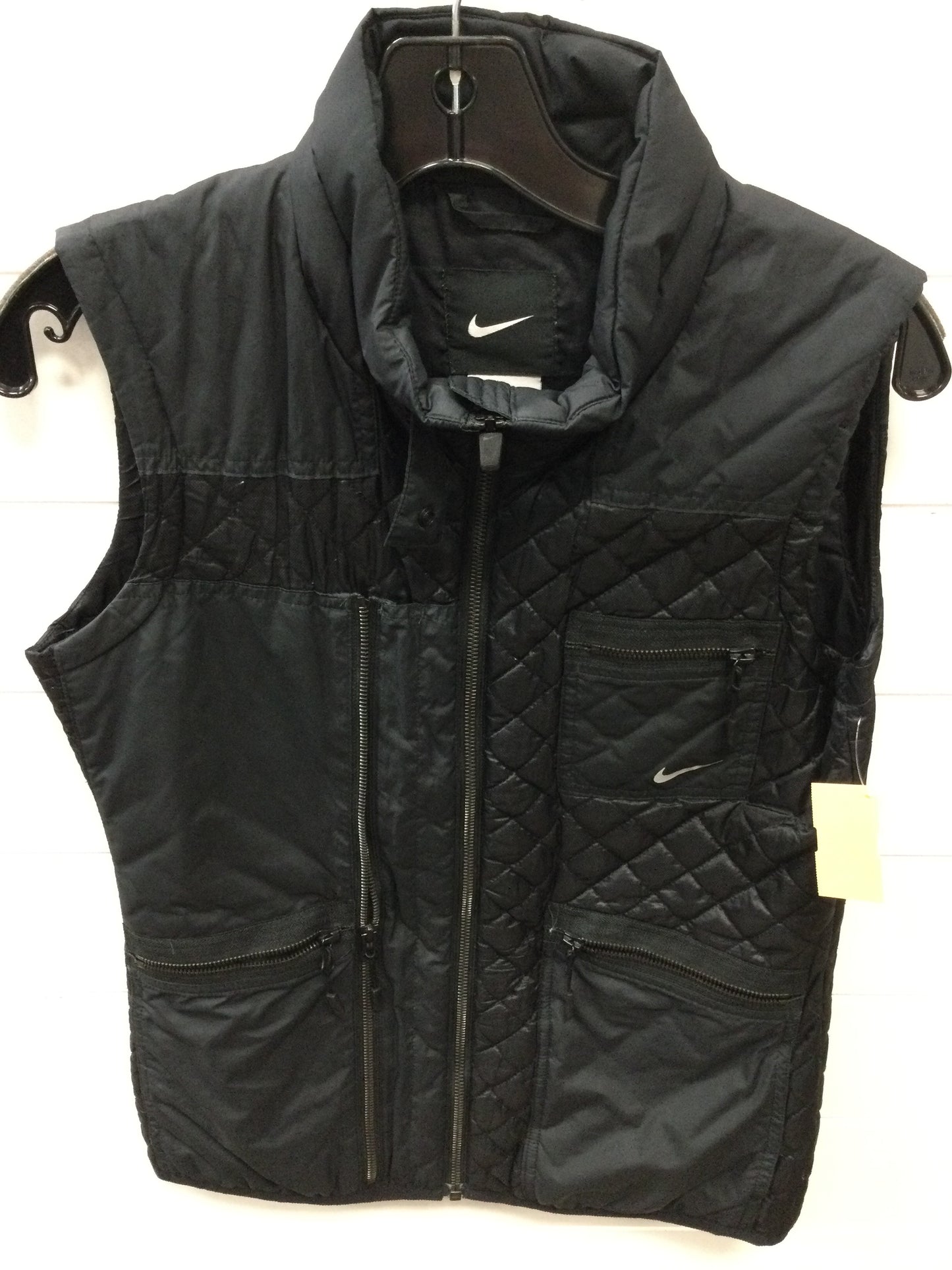 Vest Puffer & Quilted By Nike Apparel In Black, Size:S