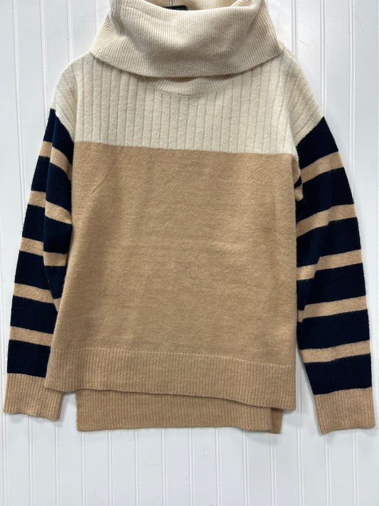 Sweater By Hem & Thread In Cream & Tan, Size:M