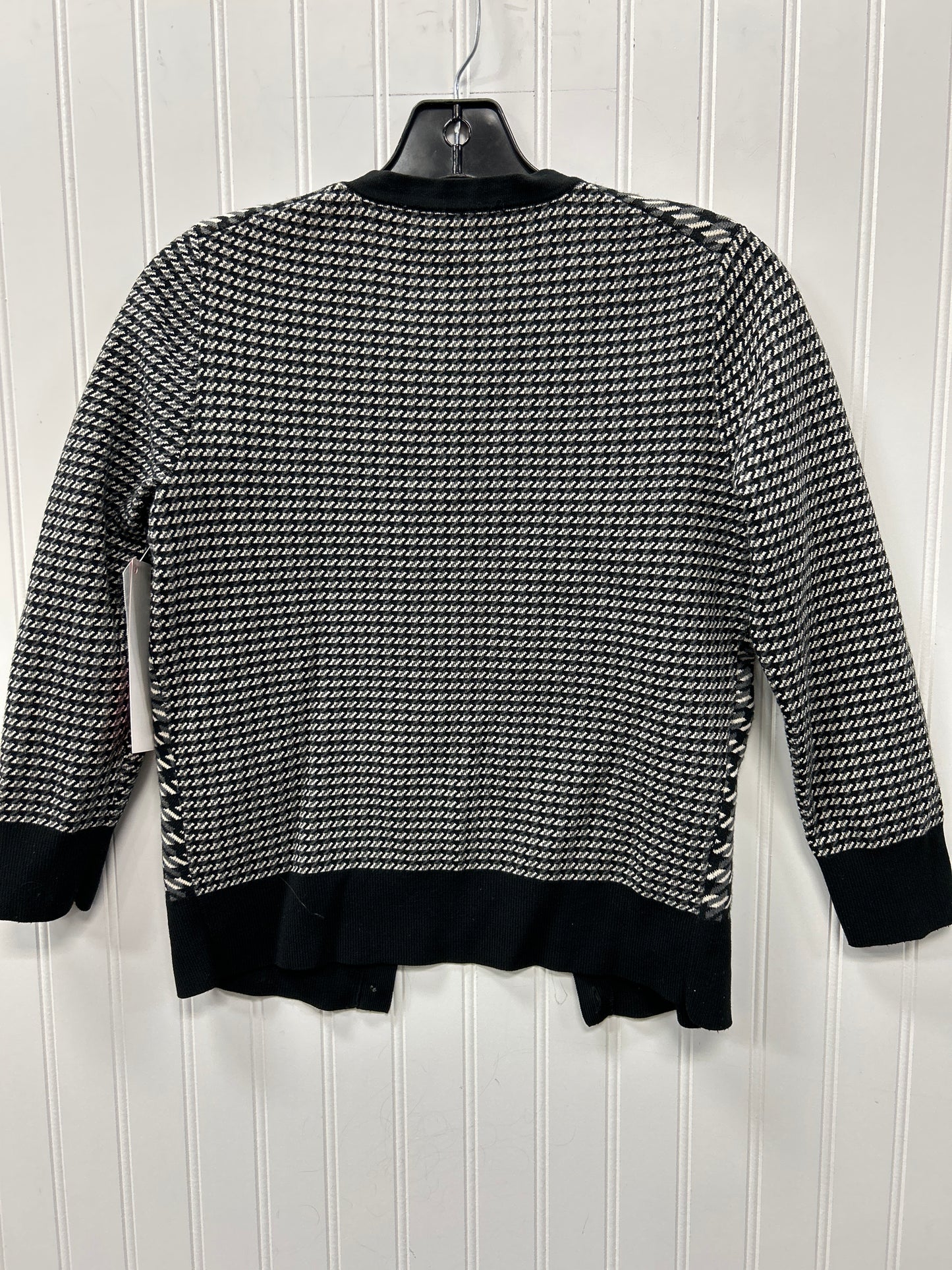 Cardigan By Ann Taylor In Black & White, Size:Xs