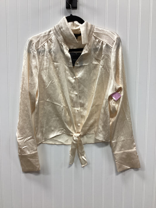 Blouse Ls By Pleione In Cream, Size:M