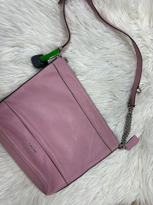 Handbag Designer By Coach In PINK , Size:Medium