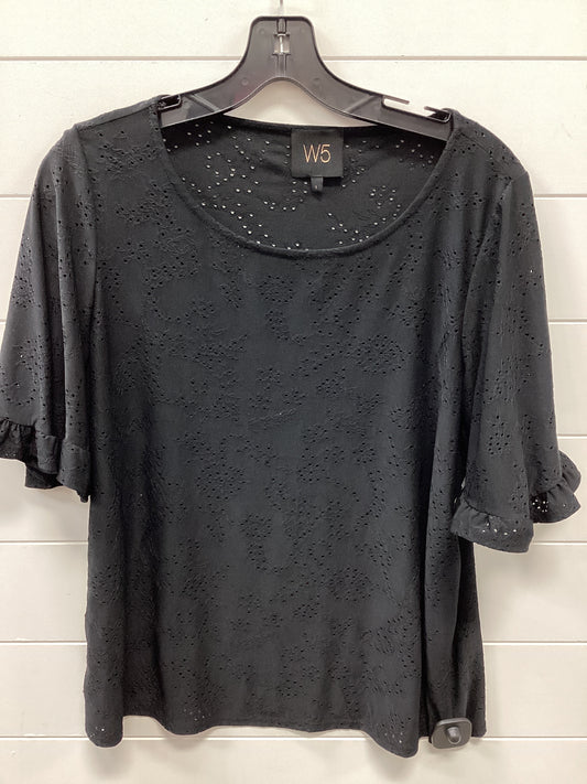 Top Ss By W5 In Black, Size:L