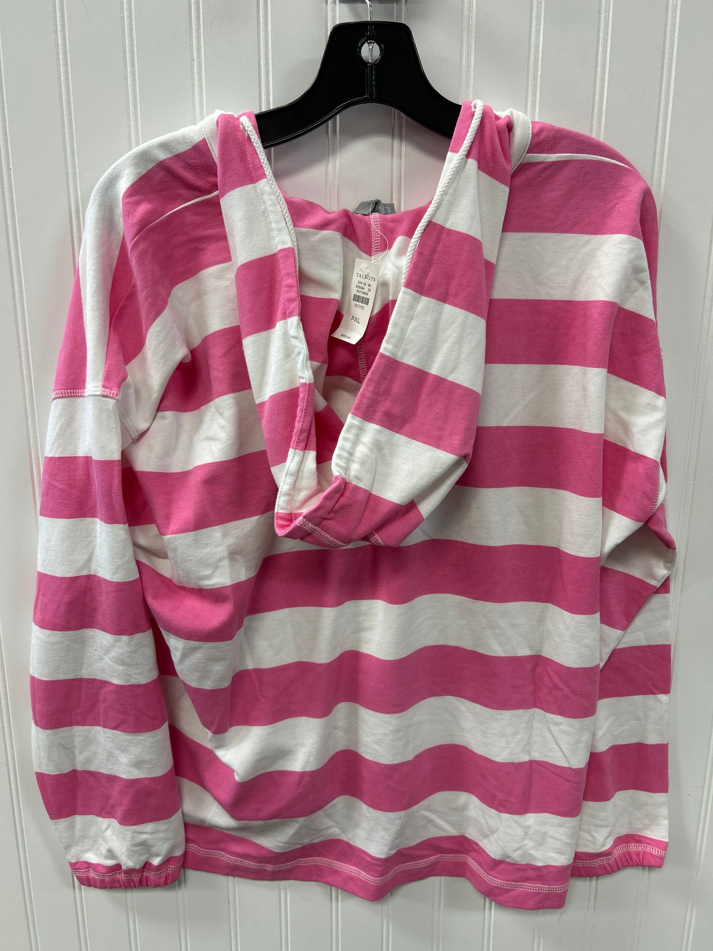Top Ls By Talbots In Pink & White, Size:Xlp