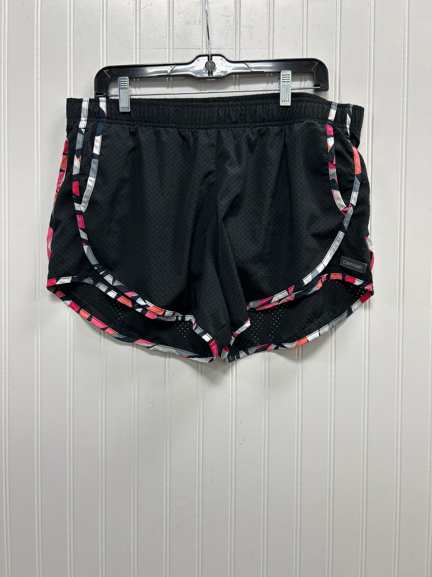 Athletic Shorts By Calvin Klein In Black, Size:L
