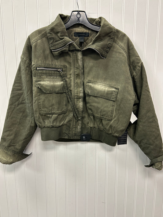 Jacket Denim By Forever 21 In Green, Size:S