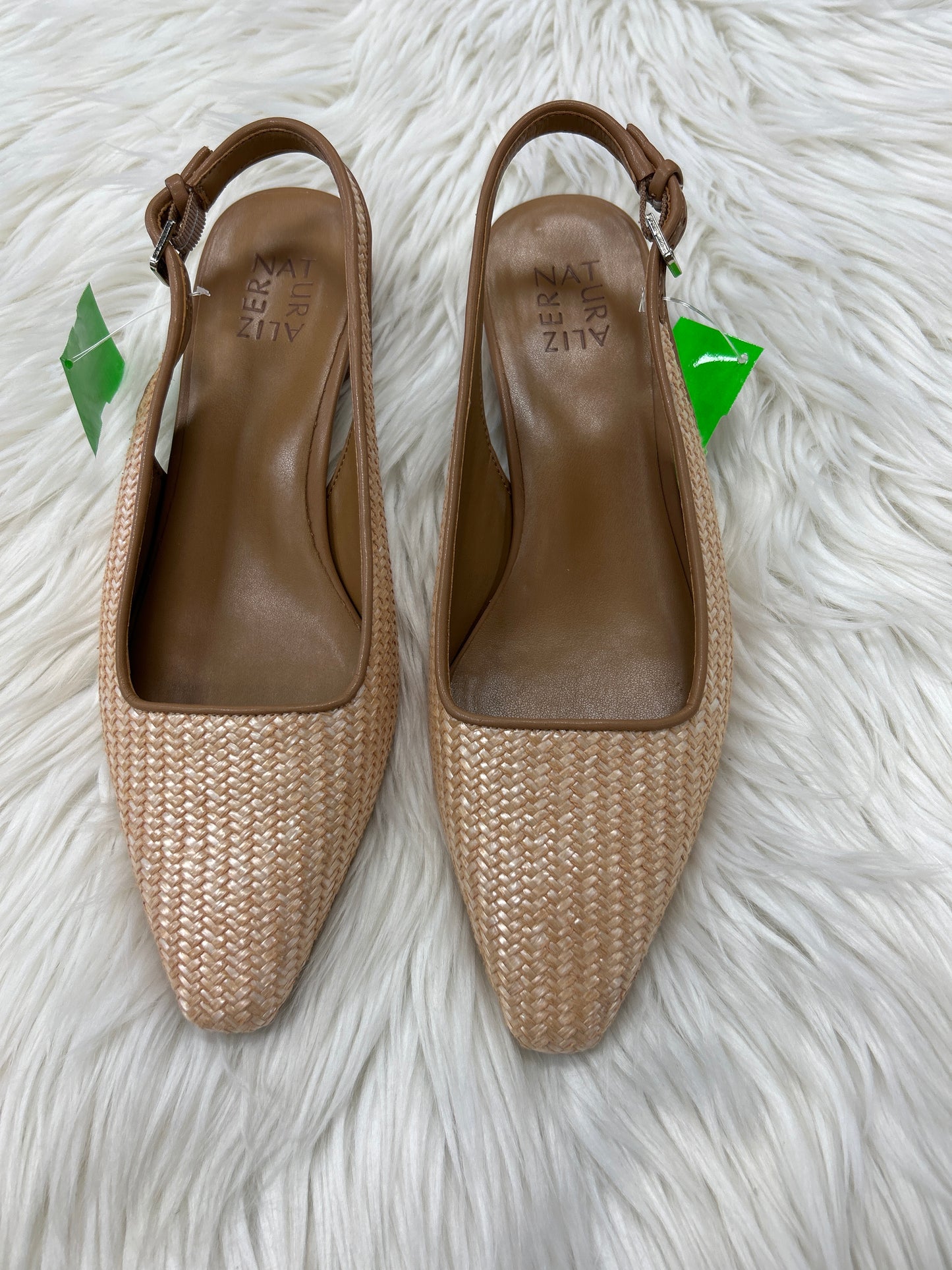 Sandals Heels Block By Naturalizer In Tan, Size:9