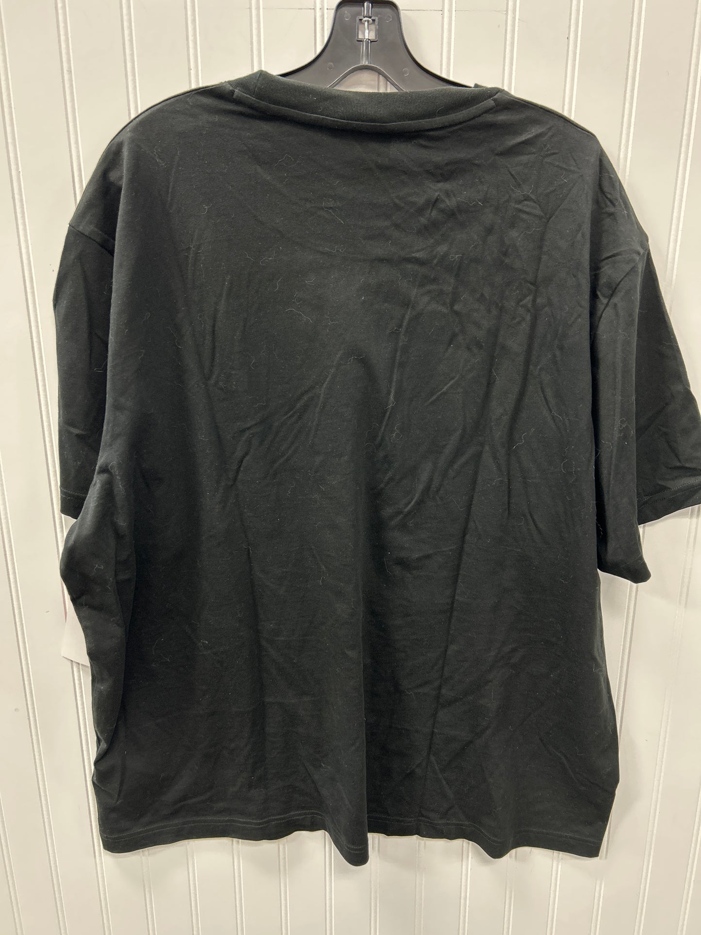 Top Ss By Lacoste In Black, Size:2X