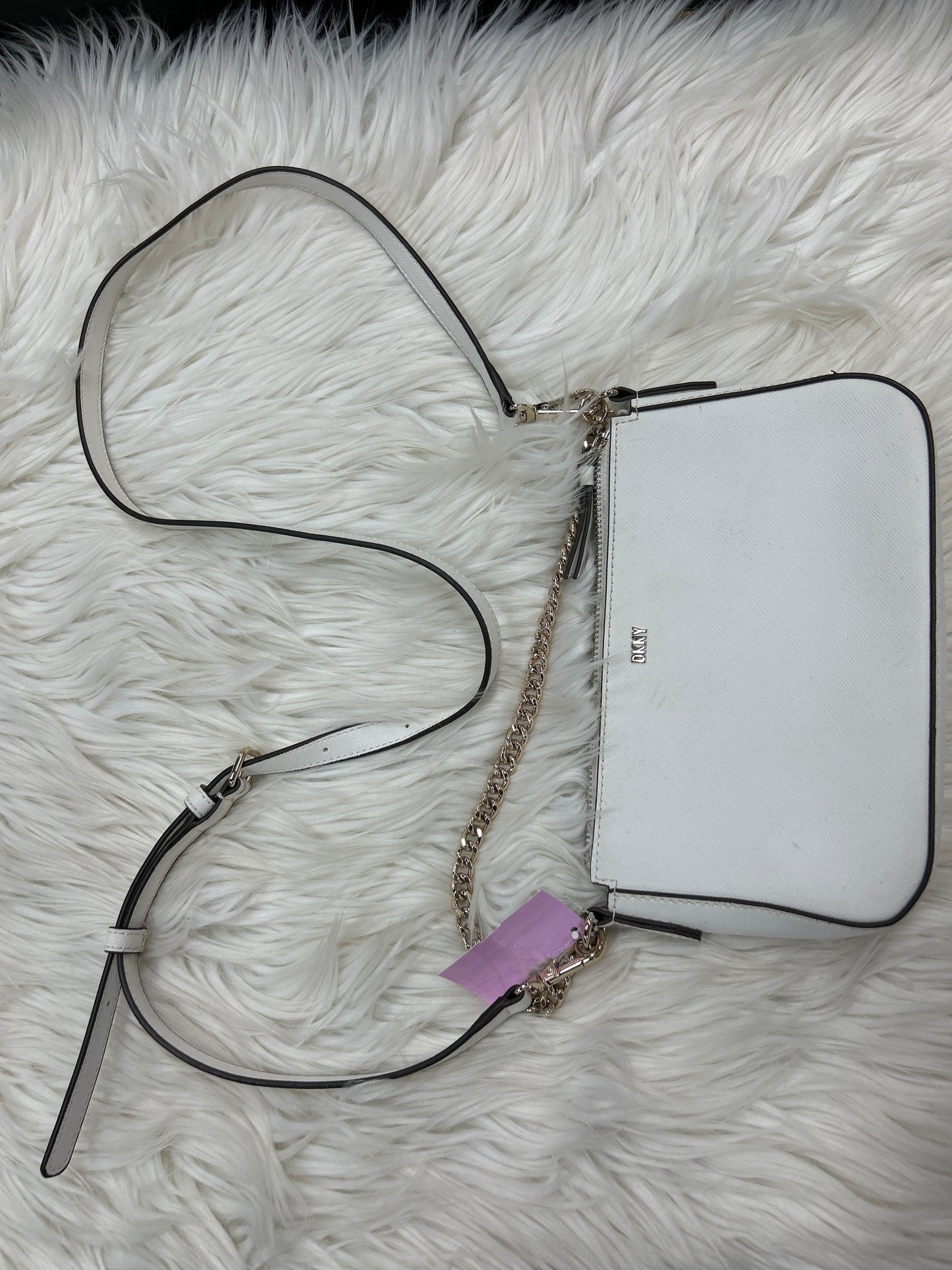 Crossbody By Dkny In White, Size:Small