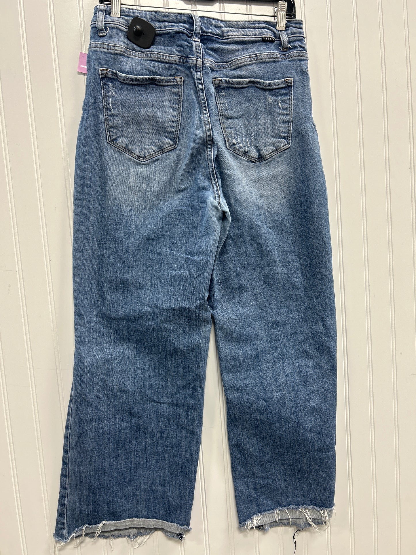 Jeans Straight By Risen In Blue Denim, Size:12