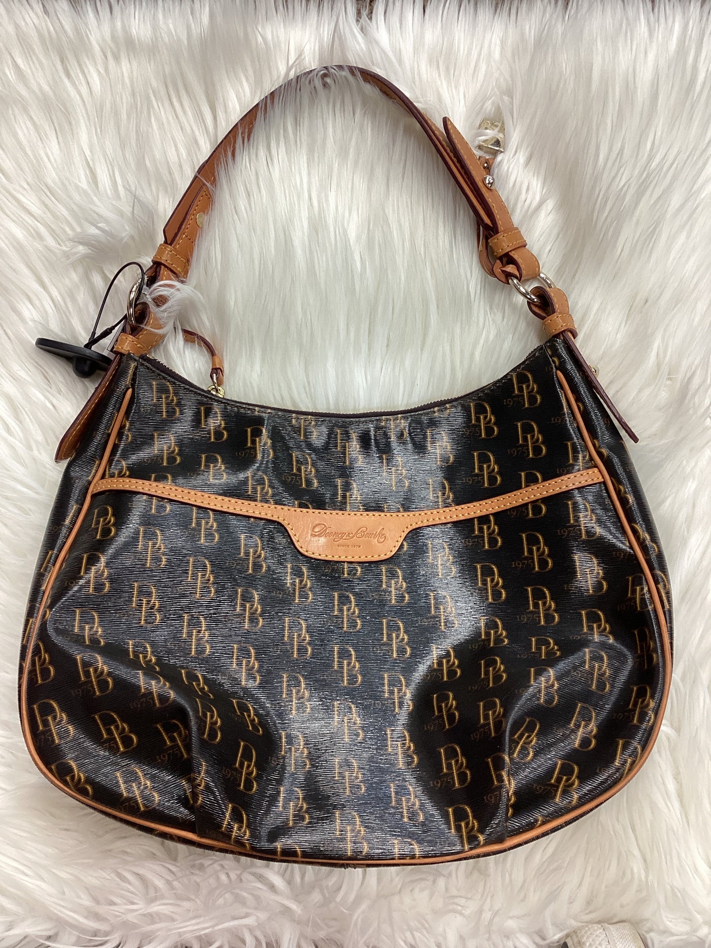 Handbag Designer By Dooney And Bourke In Brown, Size:Medium
