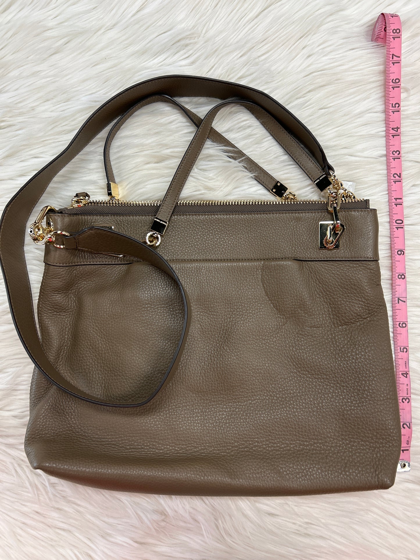 Handbag Leather By Henri Bendel In Brown, Size:Large