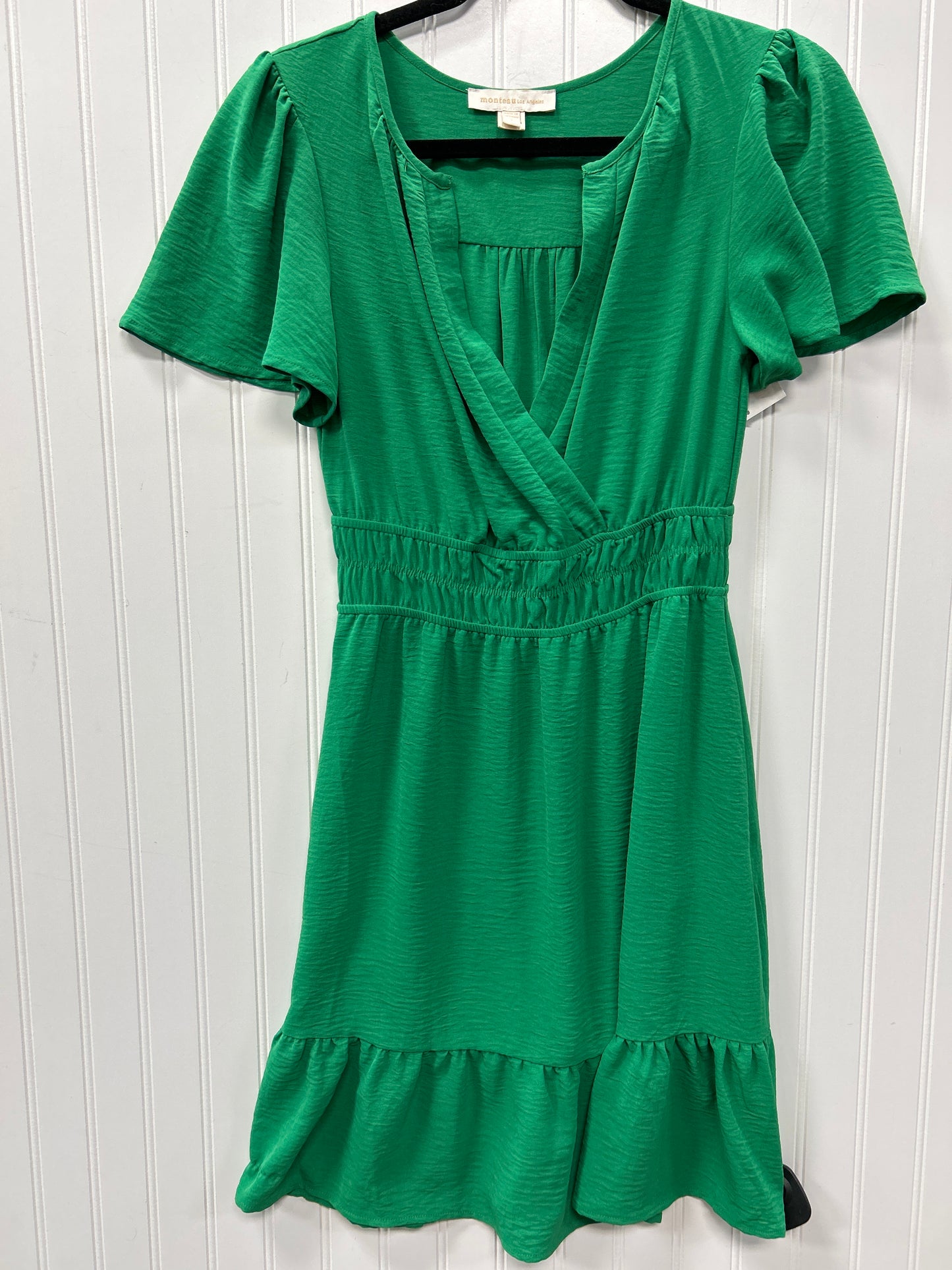 Dress Casual Midi By Monteau In Green, Size:S