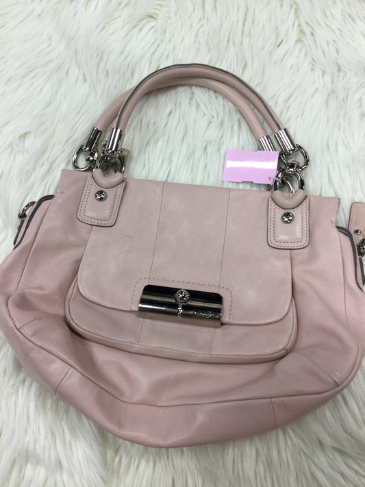 Handbag Designer By Coach In Pink, Size:Large