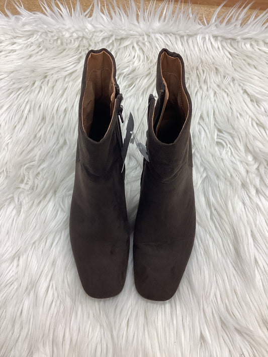 Boots Ankle Heels By Nordstrom Rack In Brown, Size:7.5
