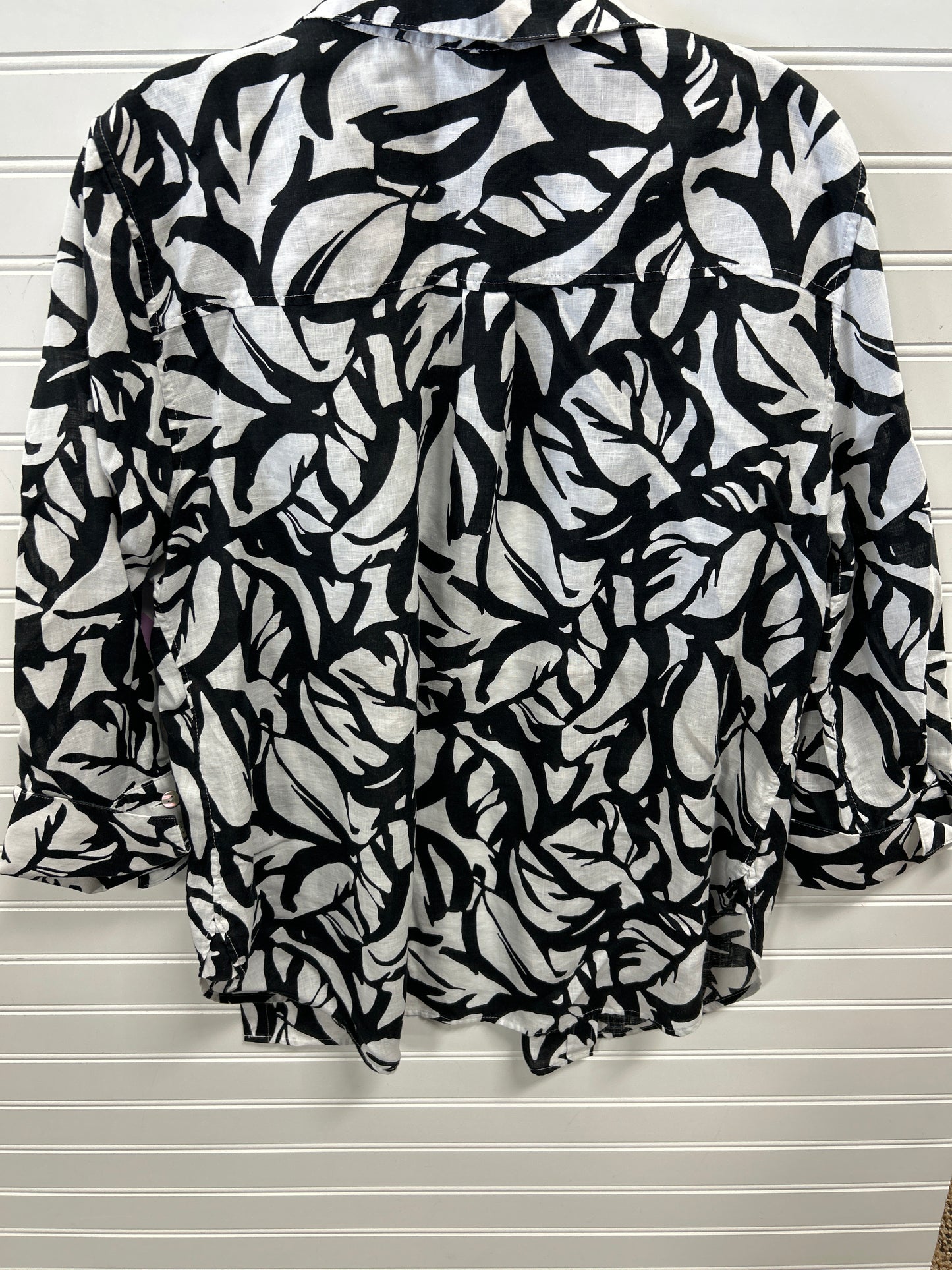Top Ls By Chicos In Black & White, Size:L