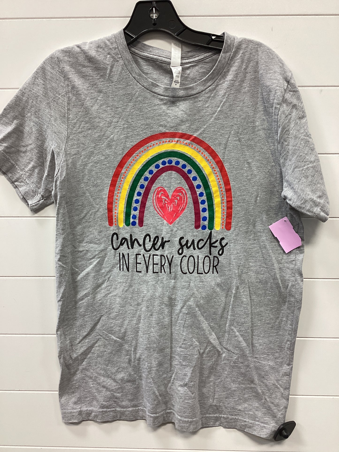 Top Ss By Bella + Canvas In Grey, Size:M