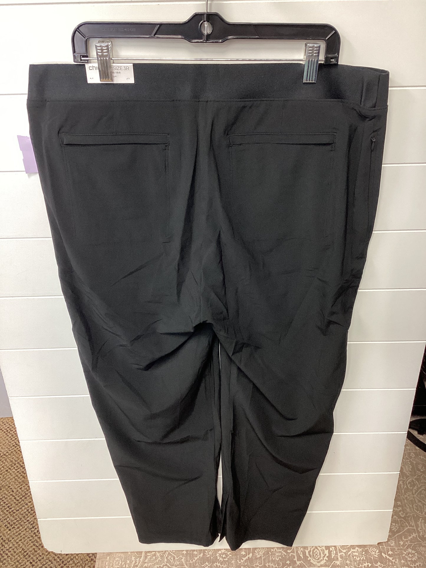 Athletic Pants By Chicos In Black, Size:18