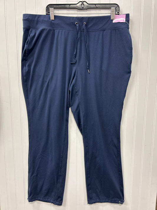 Athletic Pants By Velocity In Navy, Size:1X
