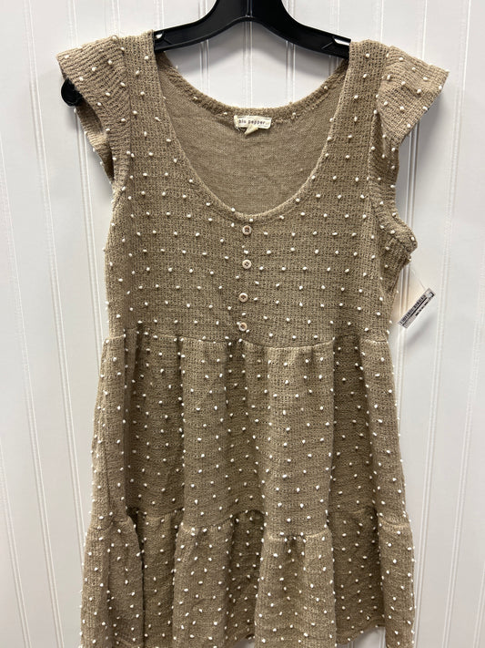 Dress Sweater By Plunder In Tan, Size:S