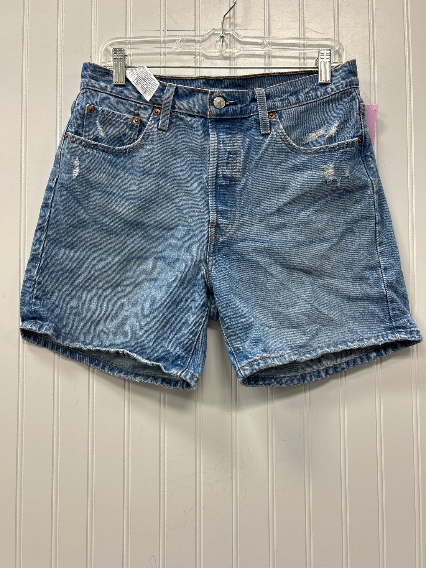 Shorts By Levis In Blue Denim, Size:6