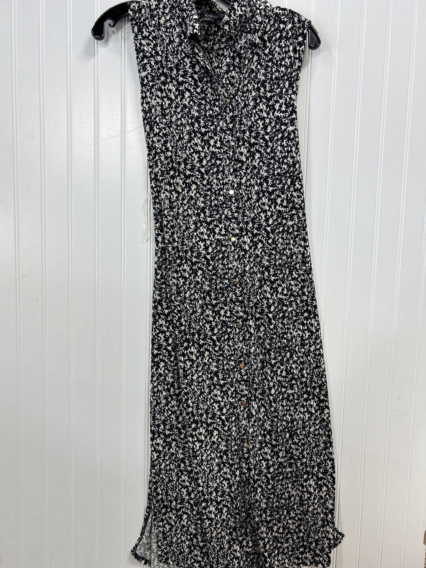Dress Casual Maxi By Inc In Black & White, Size:L