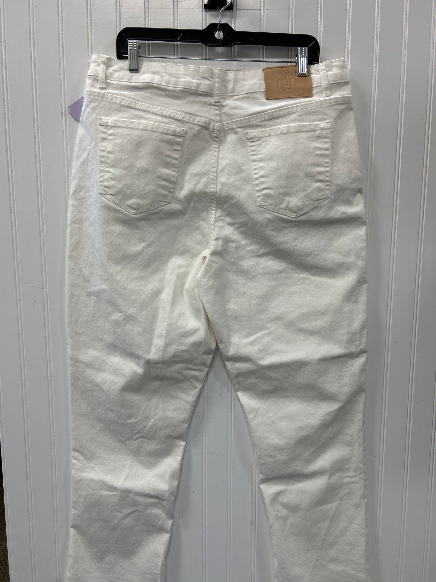 Jeans Designer By Frye In White Denim, Size:8