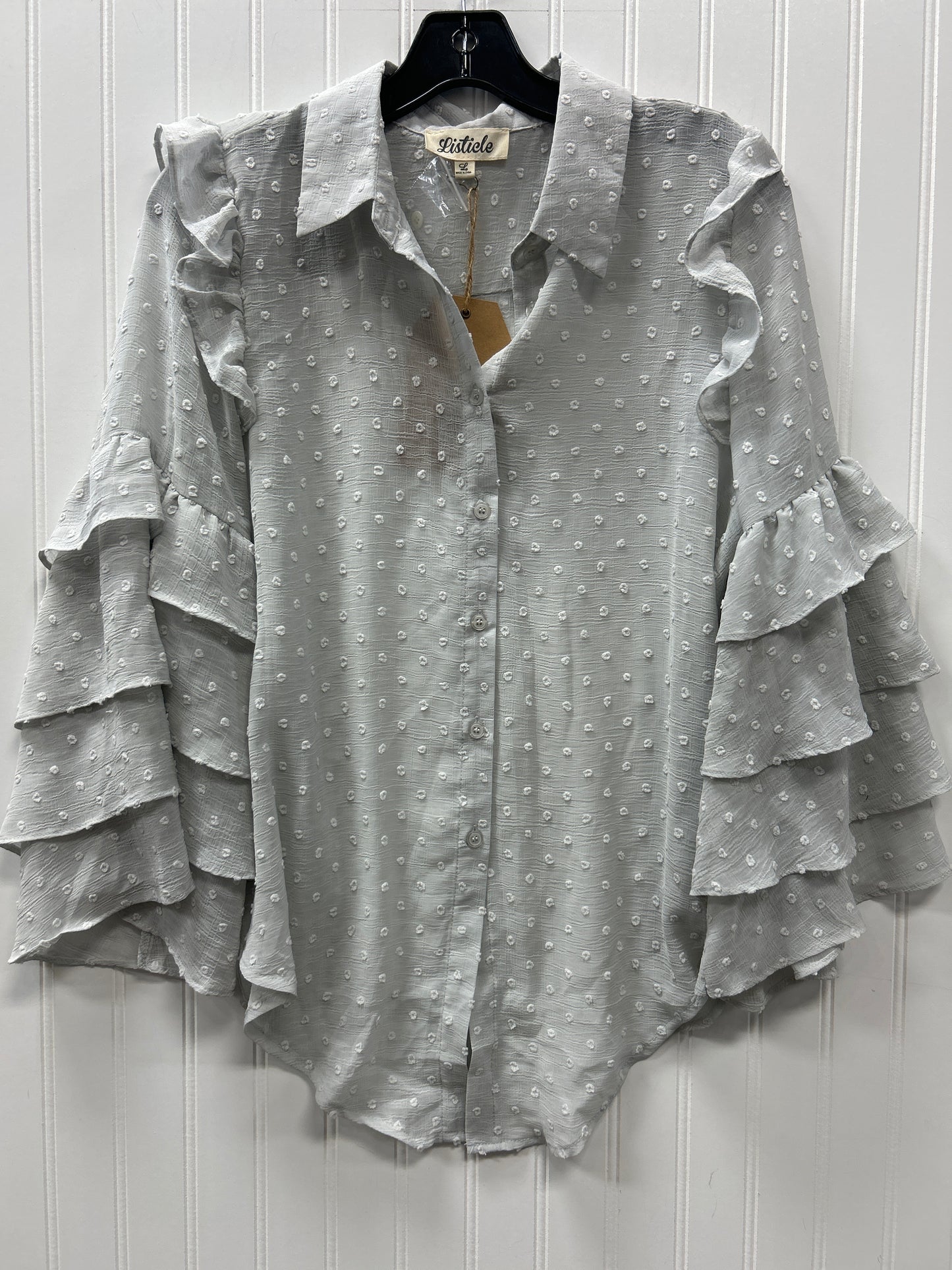 Top Ls By Listicle In Grey, Size:L NWT