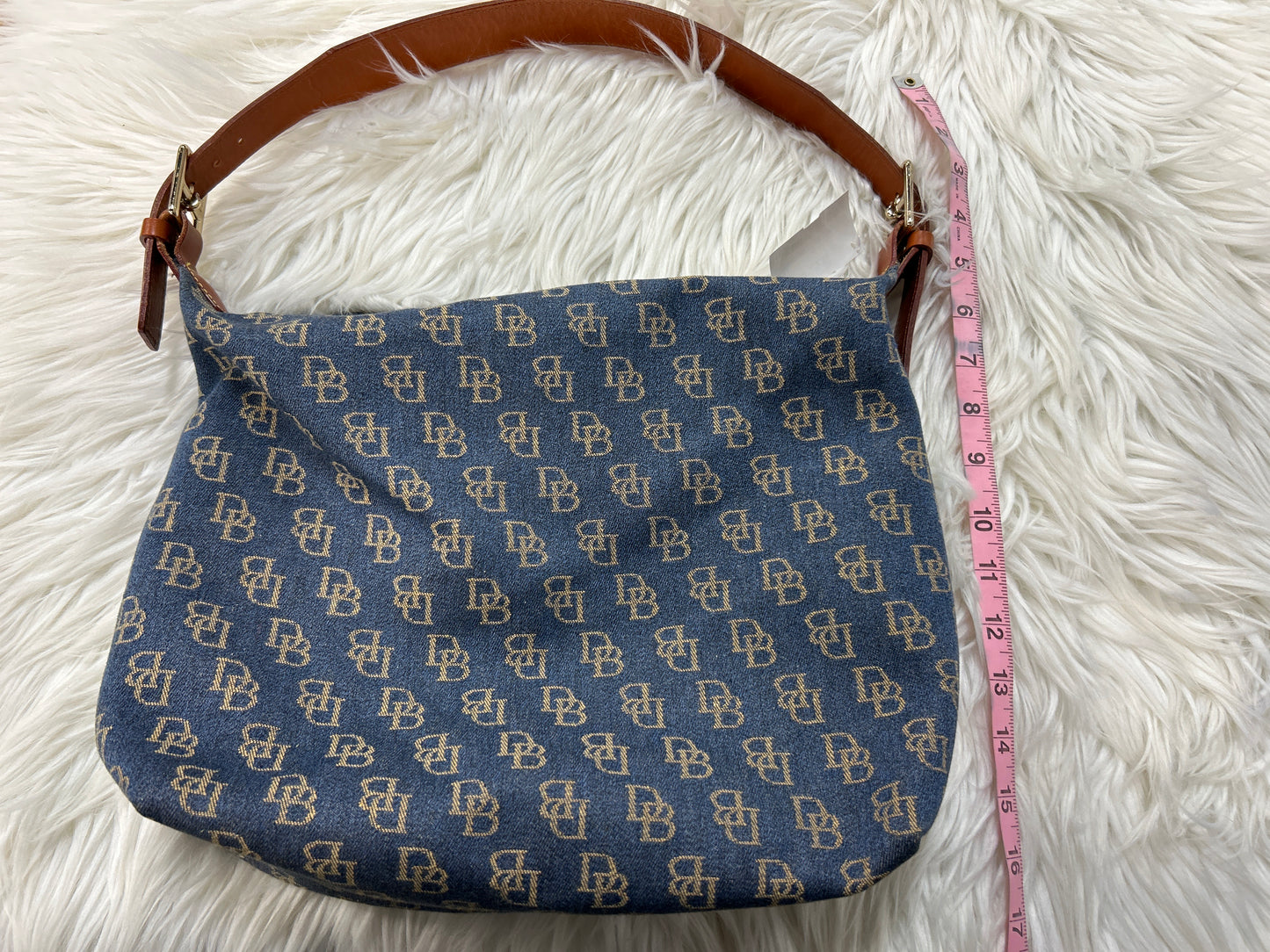 Handbag Designer By Dooney And Bourke In Blue, Size:Medium