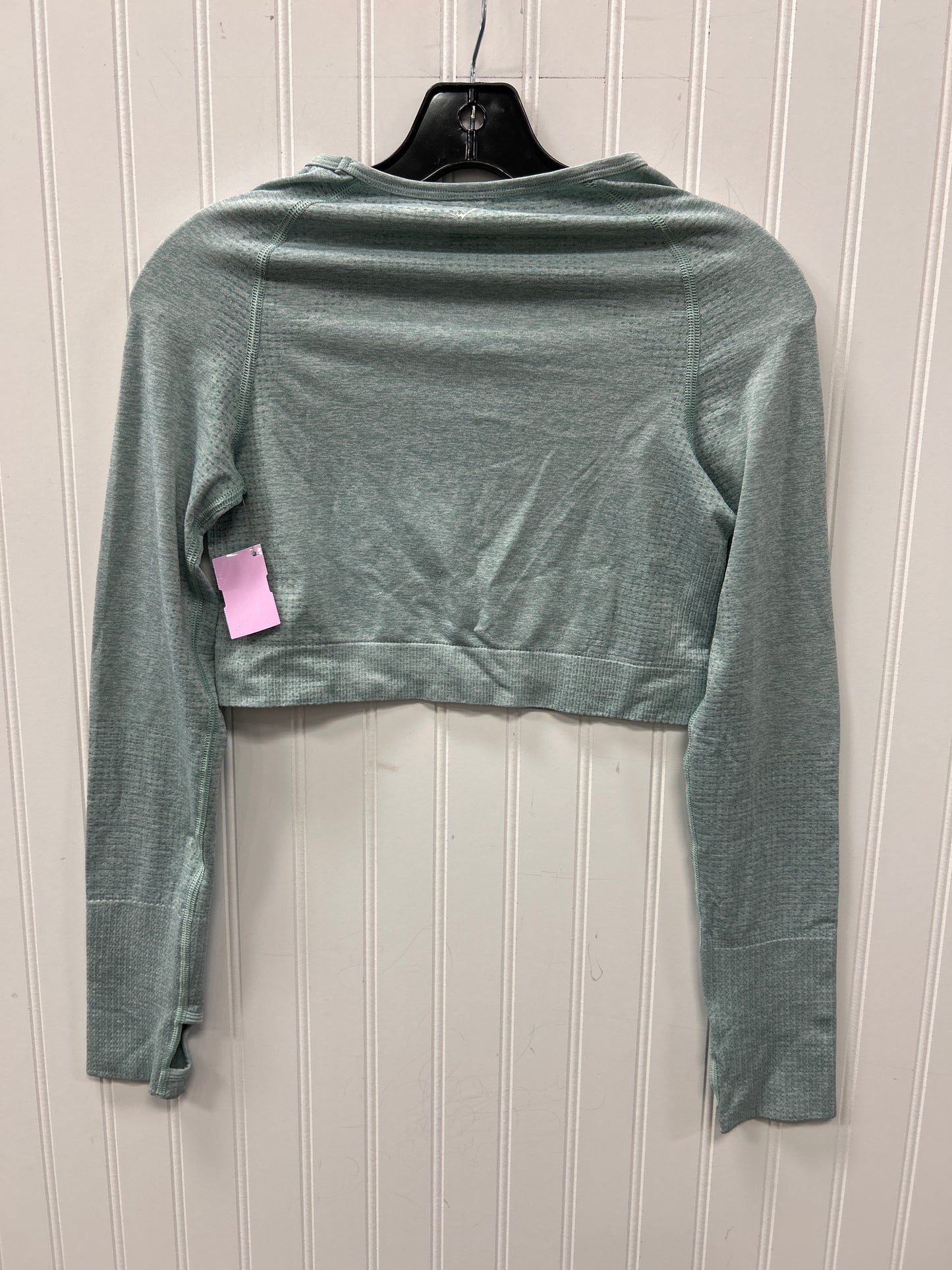 Athletic Top Ls Crewneck By Gym Shark In Teal, Size:L