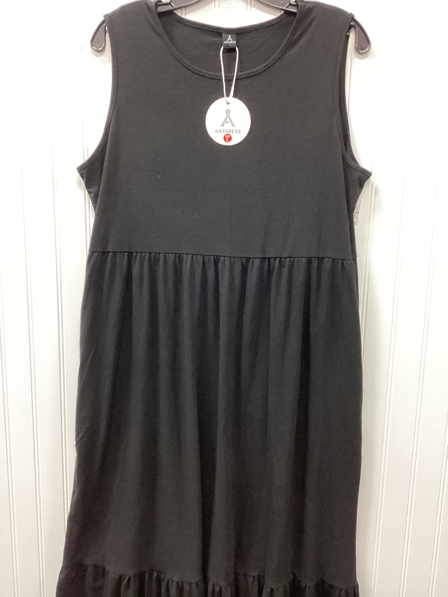 Dress Casual Maxi By Anrabess In Black, Size:L