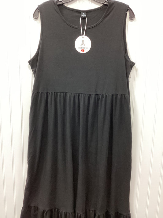 Dress Casual Maxi By Anrabess In Black, Size:L