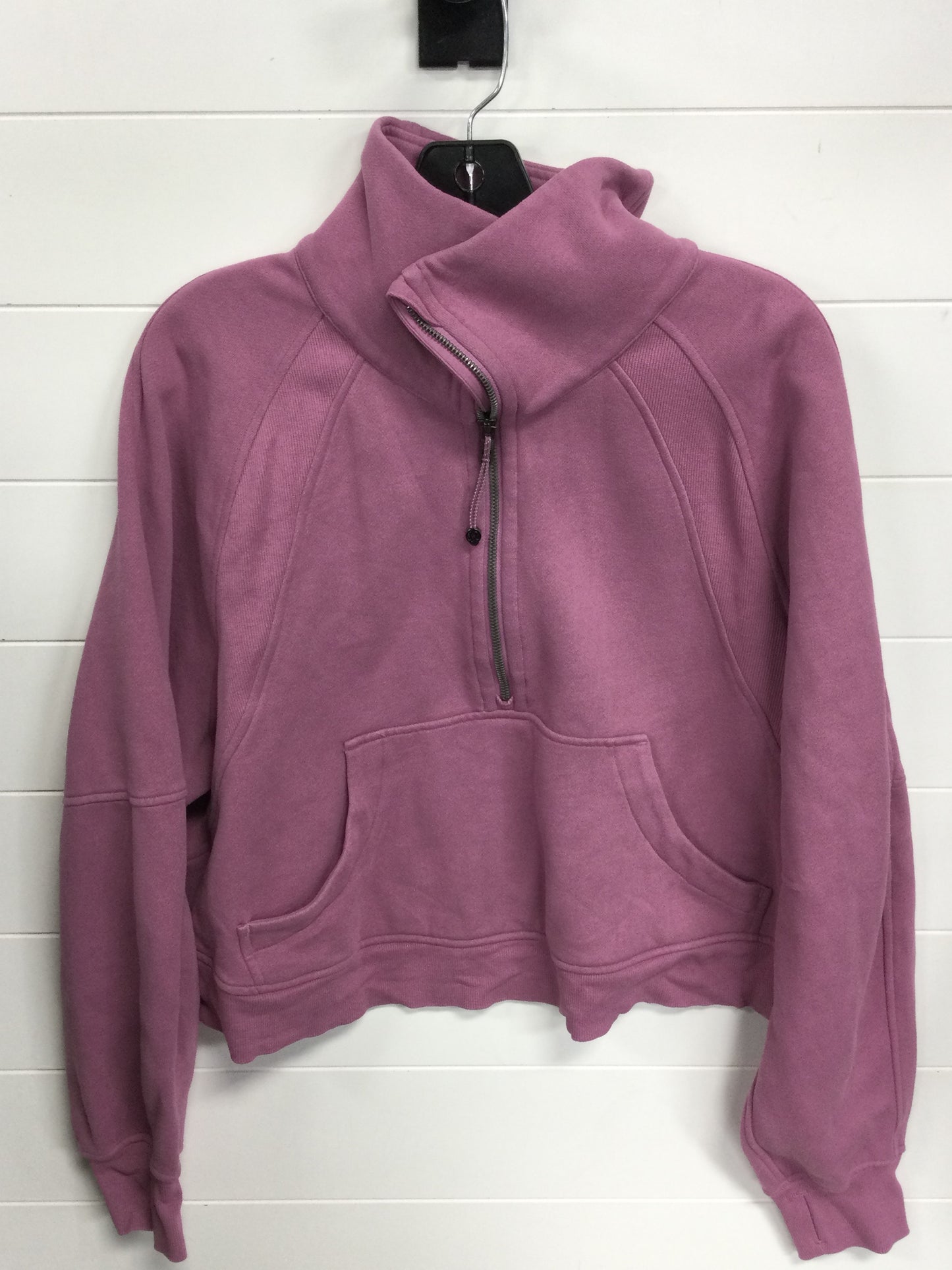 Athletic Sweatshirt Collar By Lululemon In Pink, Size:M