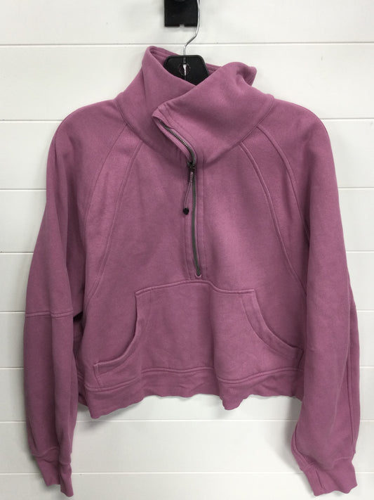 Athletic Sweatshirt Collar By Lululemon In Pink, Size:M