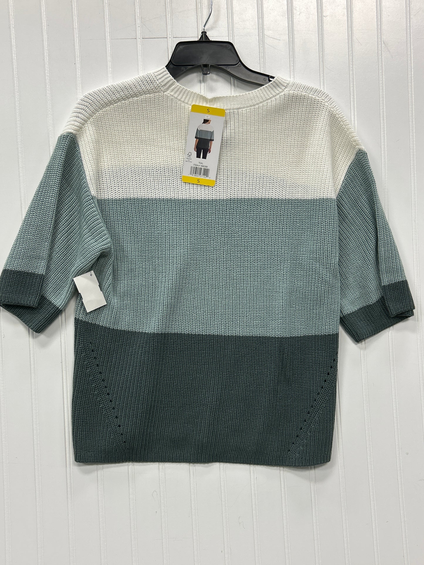 Sweater Ss By Matty M In Grey & White, Size:M