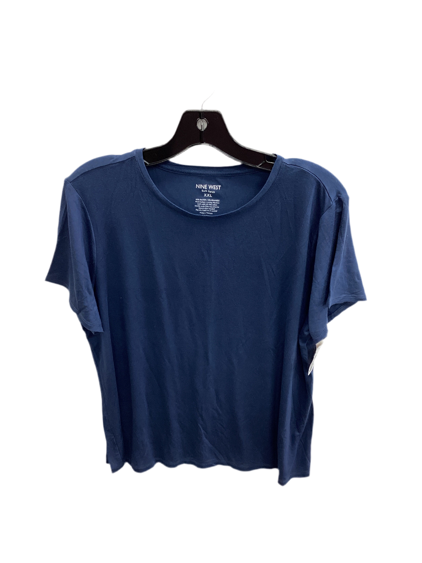 Top Ss Basic By Nine West In Navy, Size:Xxl