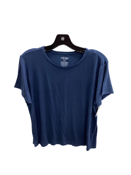 Top Ss Basic By Nine West In Navy, Size:Xxl