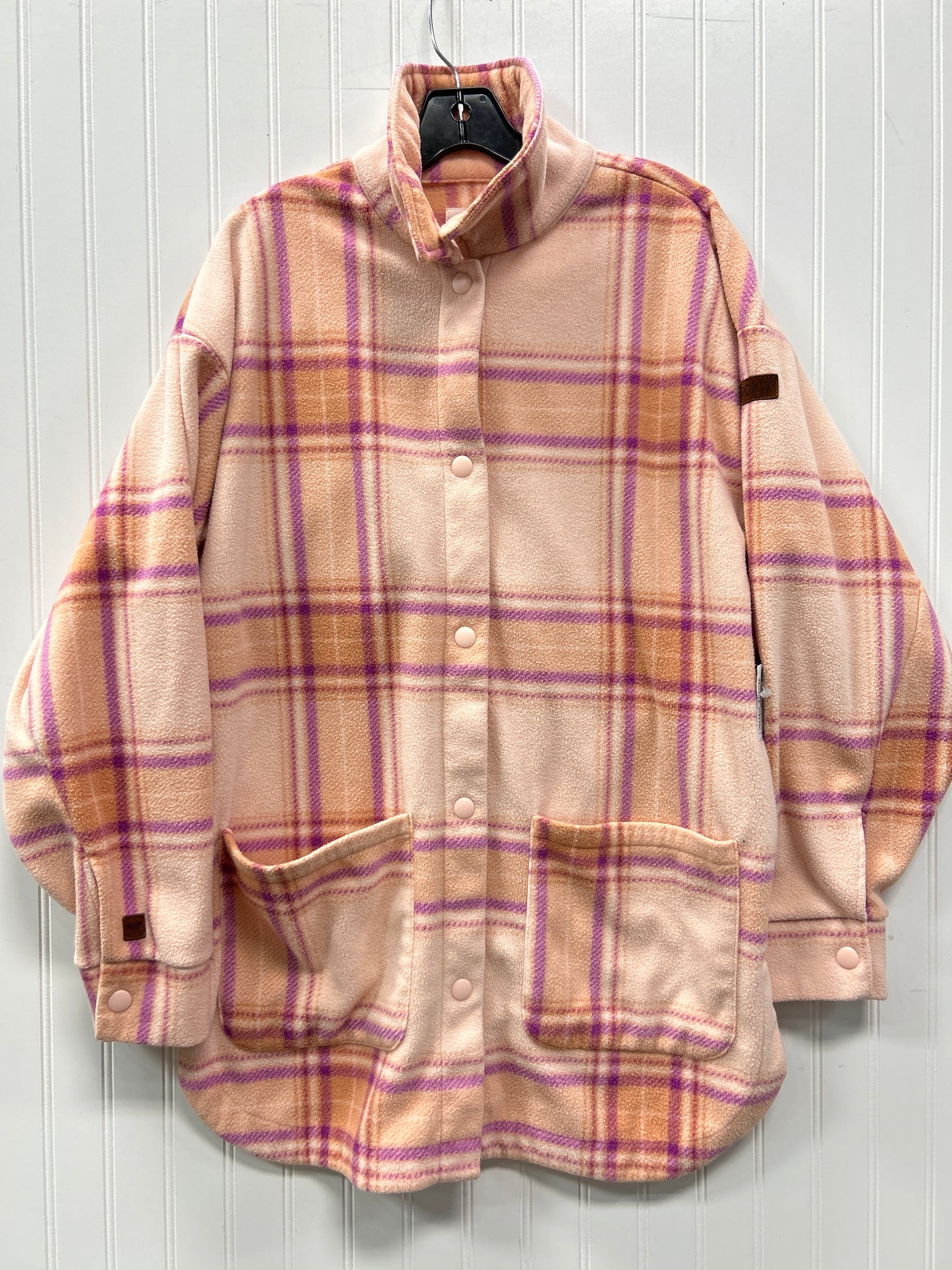 Jacket Fleece By Roxy In Pink, Size:M