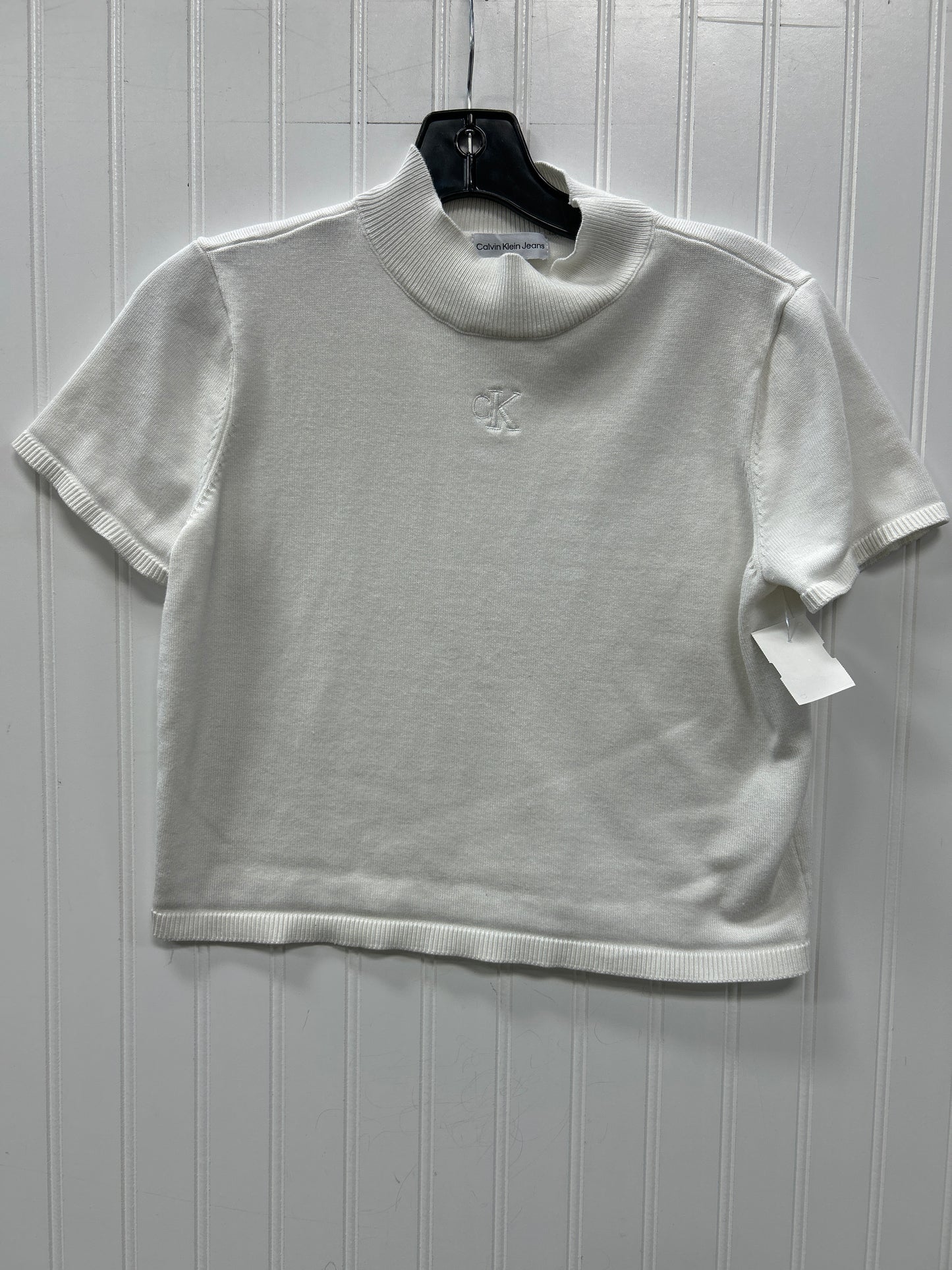 Top Ss By Calvin Klein In White, Size:M