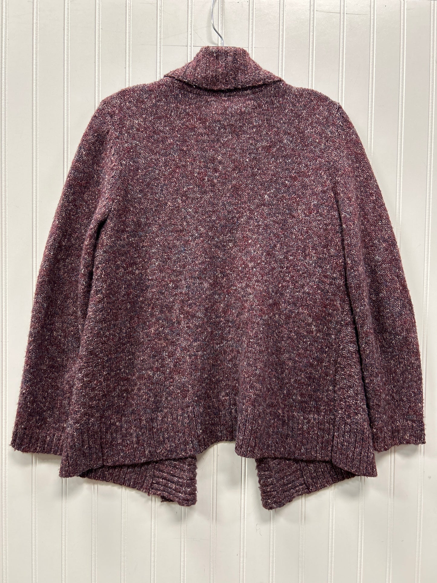 Sweater Cardigan By Croft And Barrow In Purple, Size:Mp