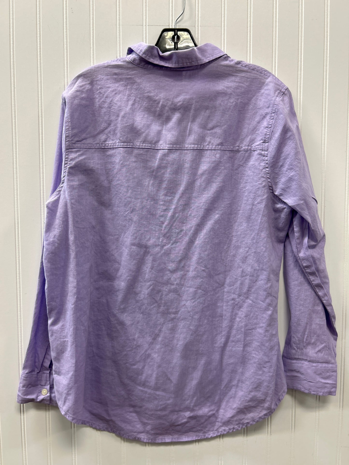 Blouse Ls By Gap In Purple, Size:L
