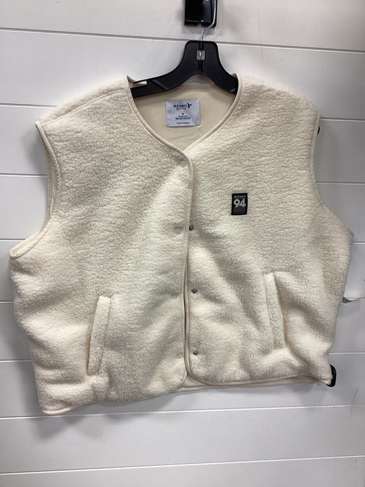 Vest Faux Fur & Sherpa By Old Navy In Cream, Size:M