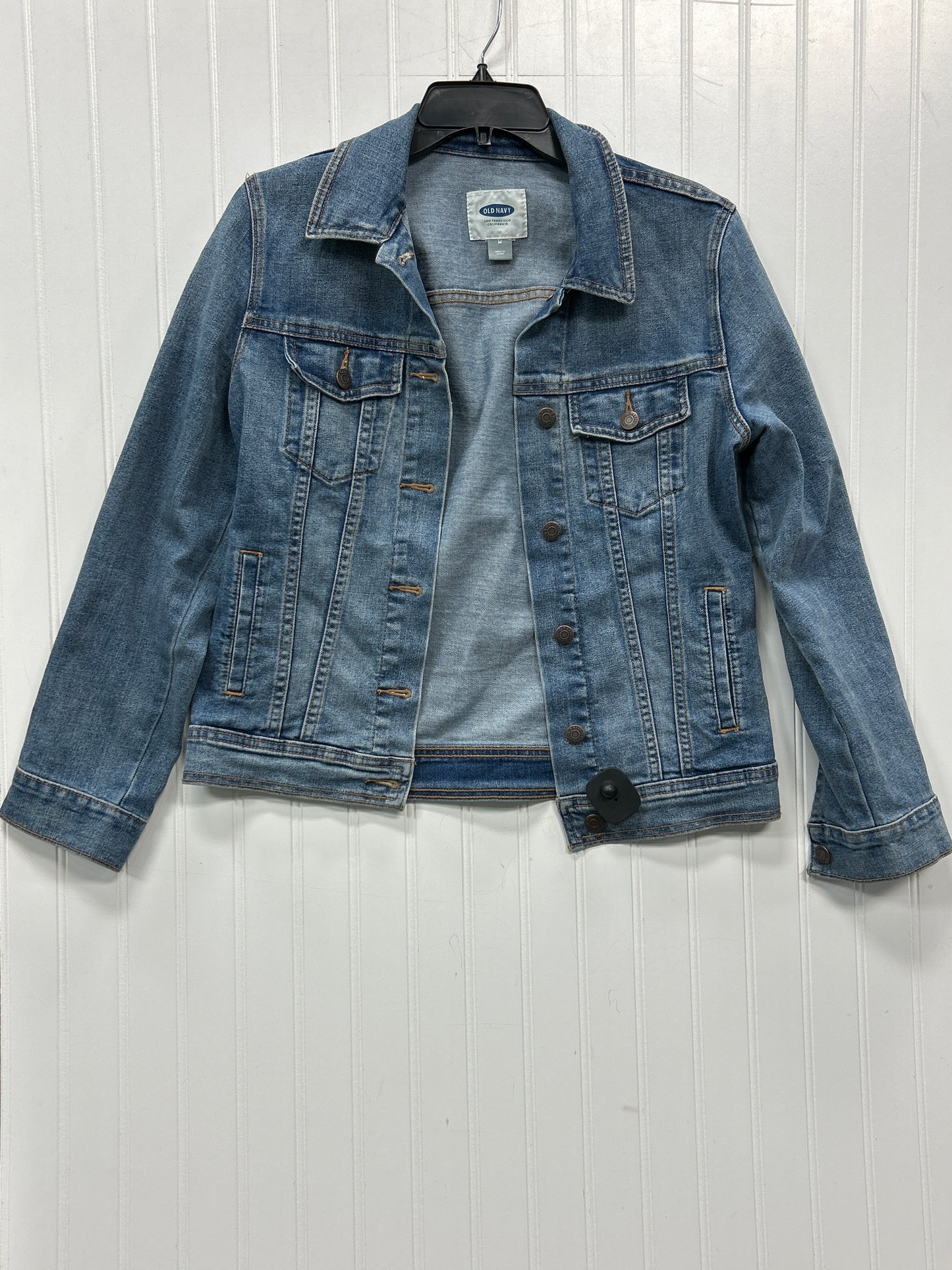 Jacket Denim By Old Navy In Blue Denim, Size:M