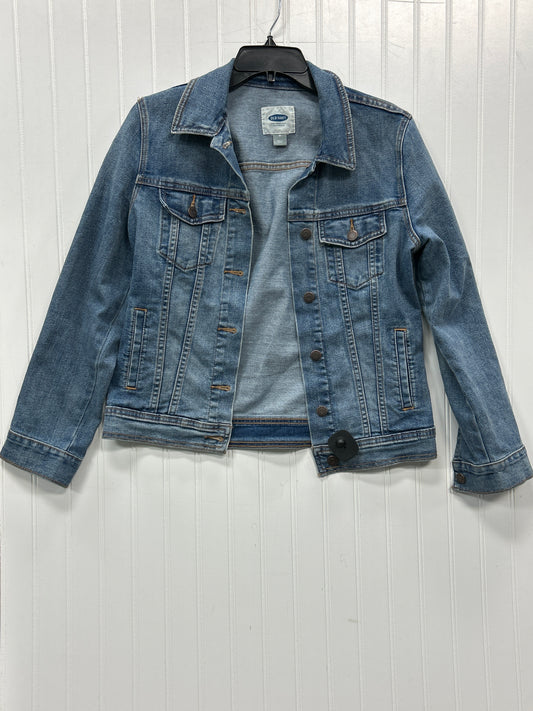 Jacket Denim By Old Navy In Blue Denim, Size:M