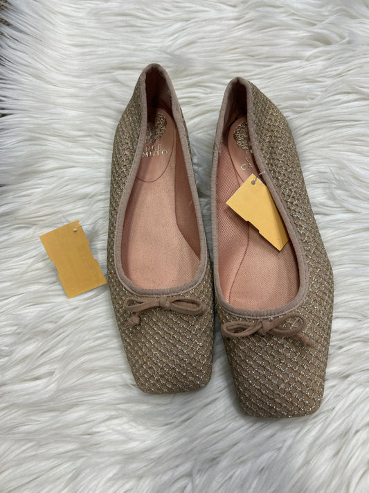 Shoes Flats By Vince Camuto In Gold, Size:7.5