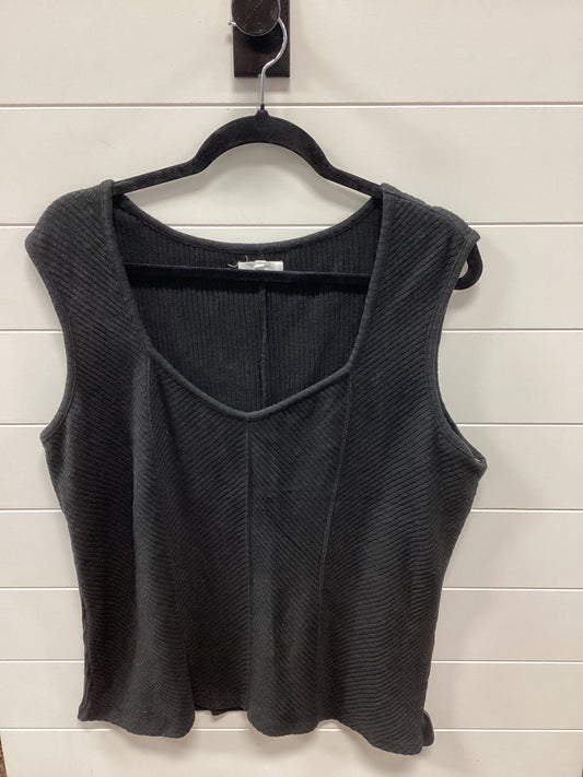 Top Sleeveless By Maurices In Black, Size:2X