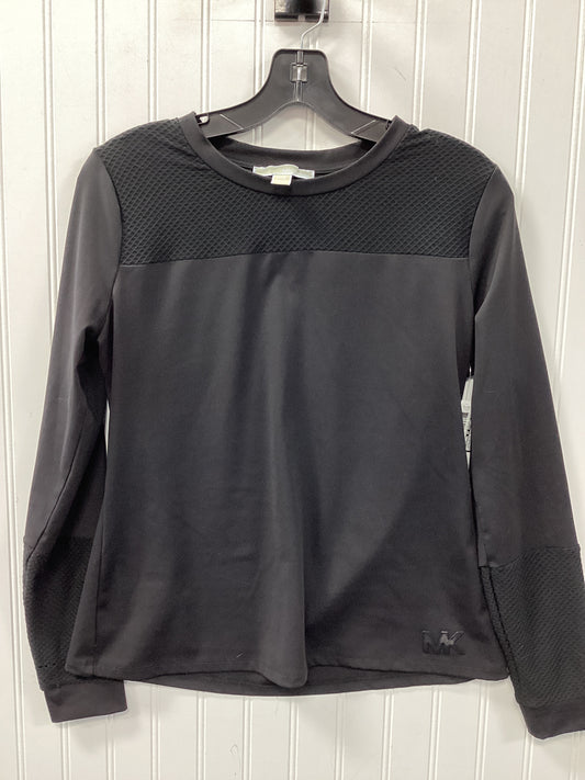 Athletic Top Ls Crewneck By Michael By Michael Kors In Black, Size:Mp