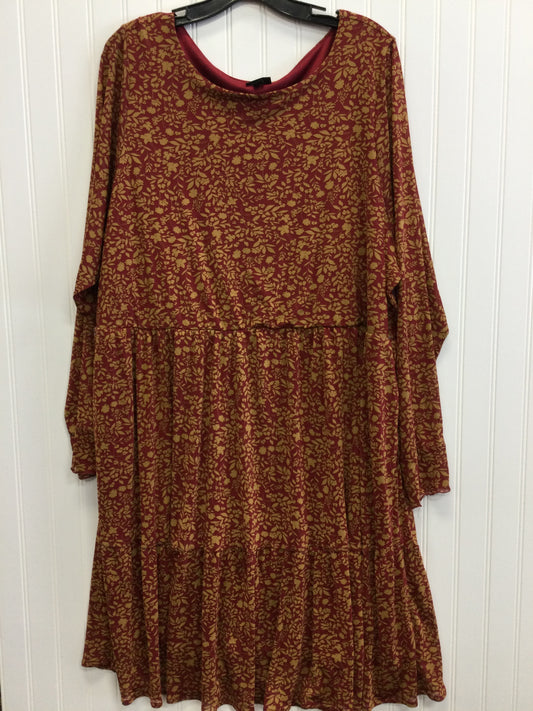 Dress Casual Midi By Torrid In Red, Size:4X